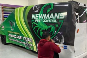 full business wrap on a van