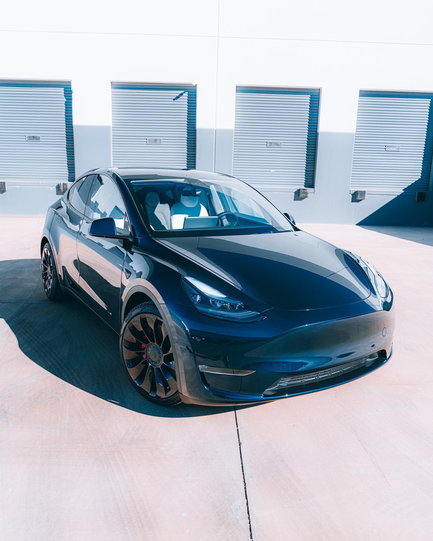 Ceramic coating Las Vegas: Tesla Model Y at Purple Flare Wraps
