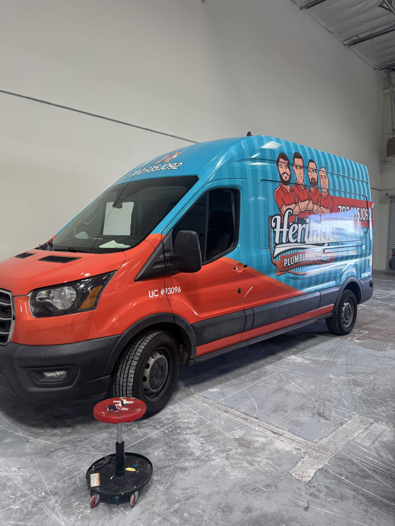 commercial fleet vehicle wraps las vegas Purple Flare Wraps