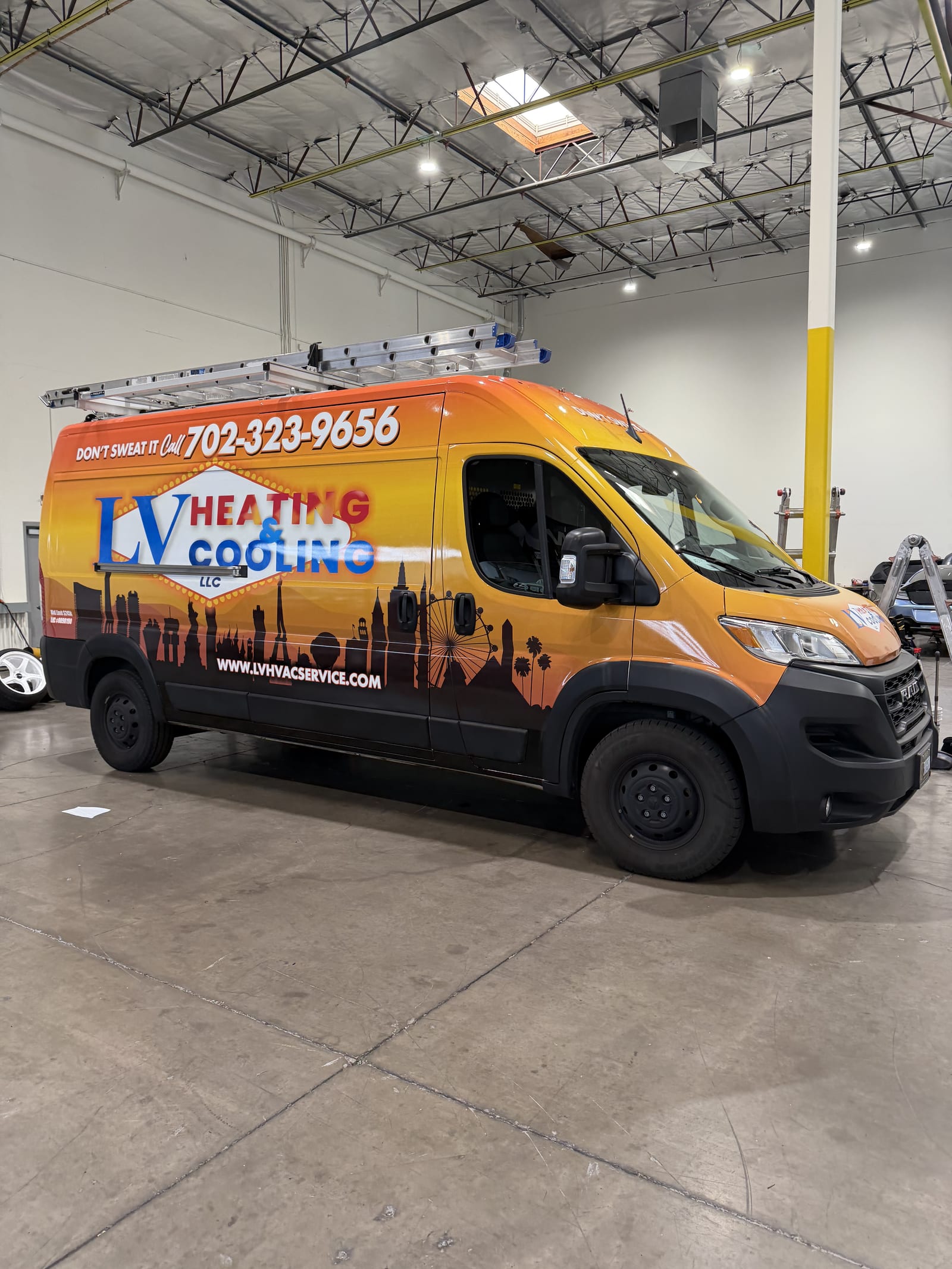 commercial fleet vehicle wraps las vegas Purple Flare Wraps