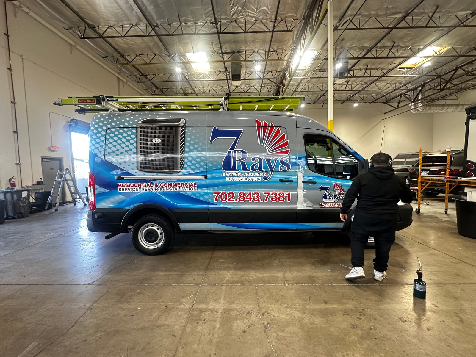 commercial fleet vehicle wraps las vegas Purple Flare Wraps