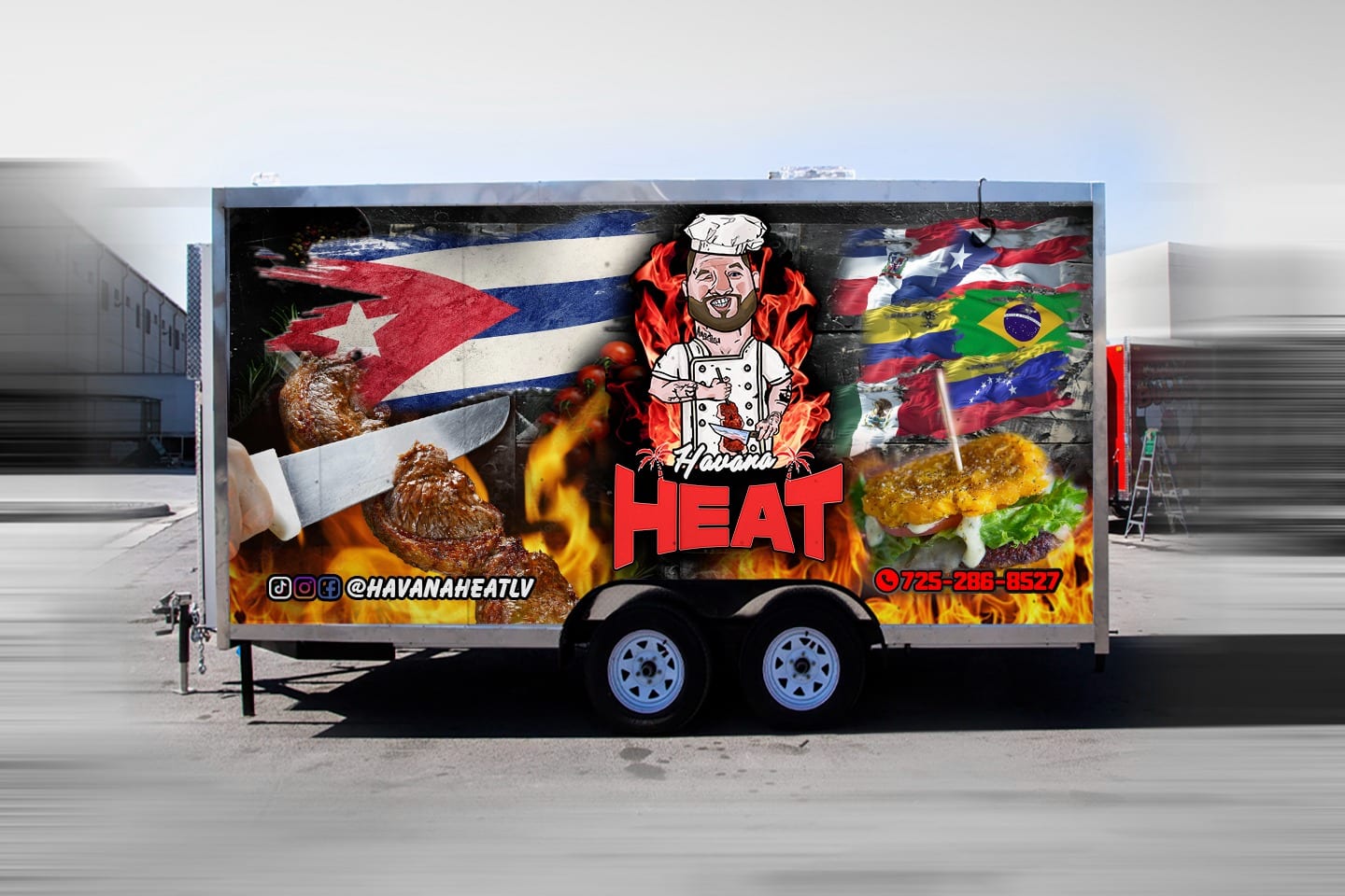 food truck wraps las vegas Purple Flare Wraps
