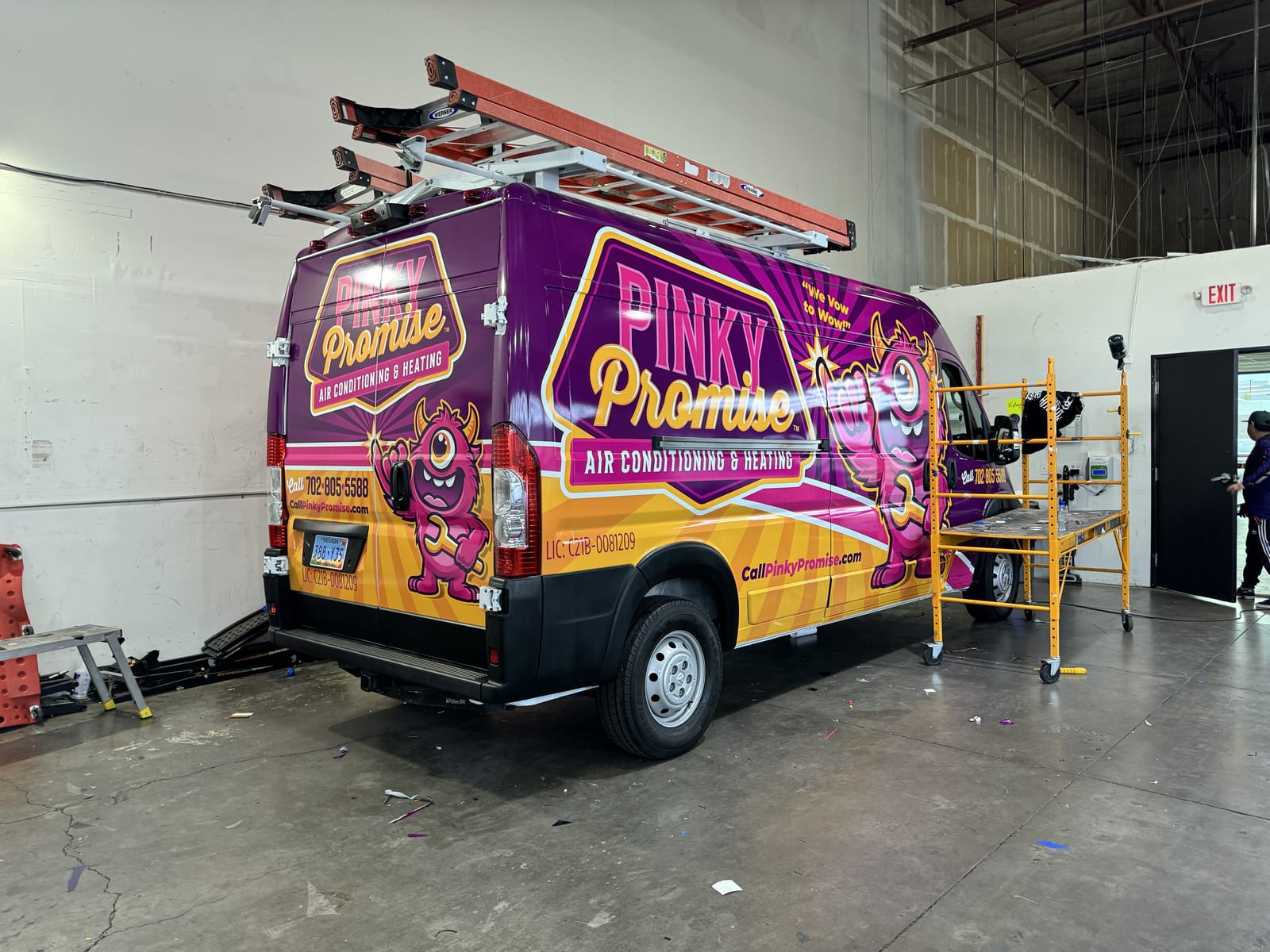 van wraps las vegas Purple Flare Wraps