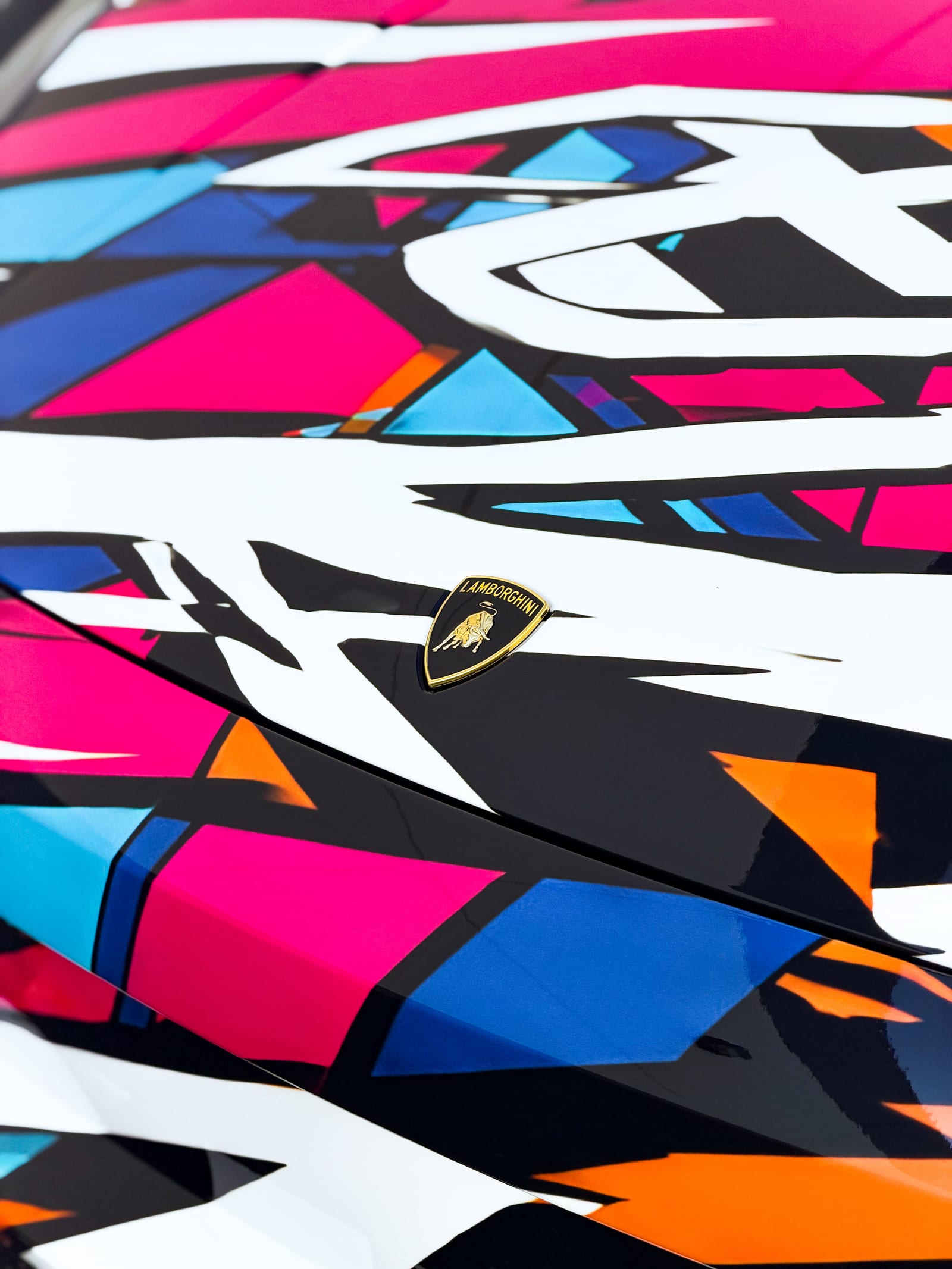 Lamborghini custom printed wrap on a 2008 Gallardo at Purple Flare Wraps in Henderson