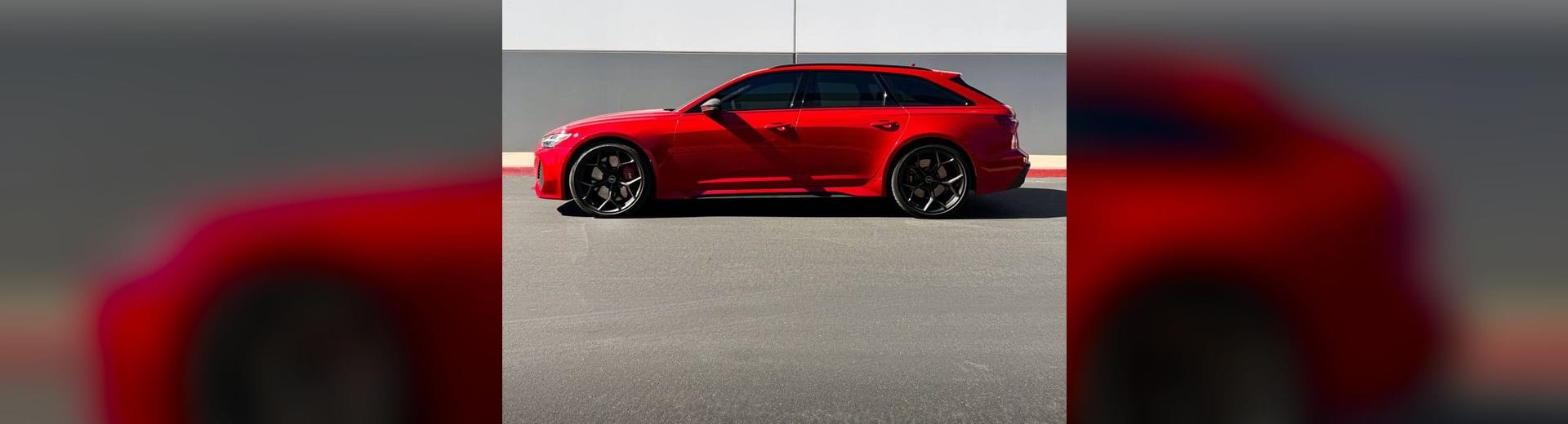 2026 Audi RS6 Avant audi rs6 ppf install in candy apple red at Purple Flare Wraps Henderson