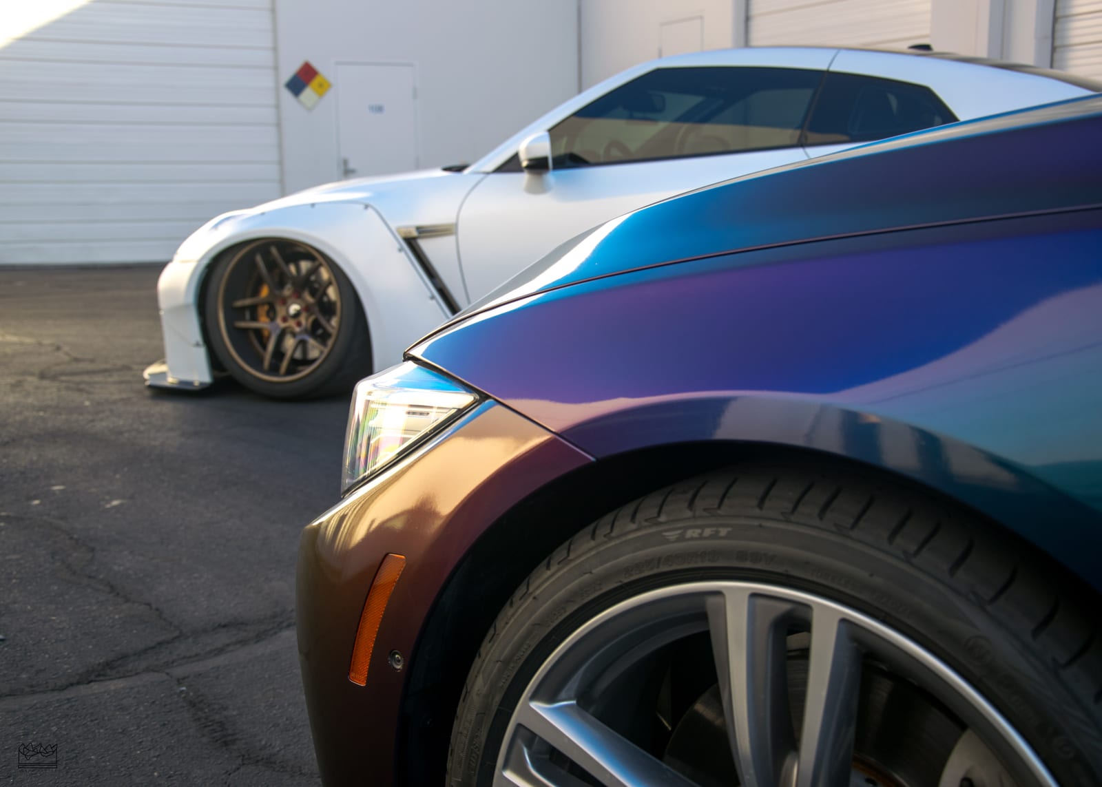 2022 BMW bmw color change wrap in Avery Dennison ColorFlow Gloss Rushing Riptide at Purple Flare Wraps Henderson