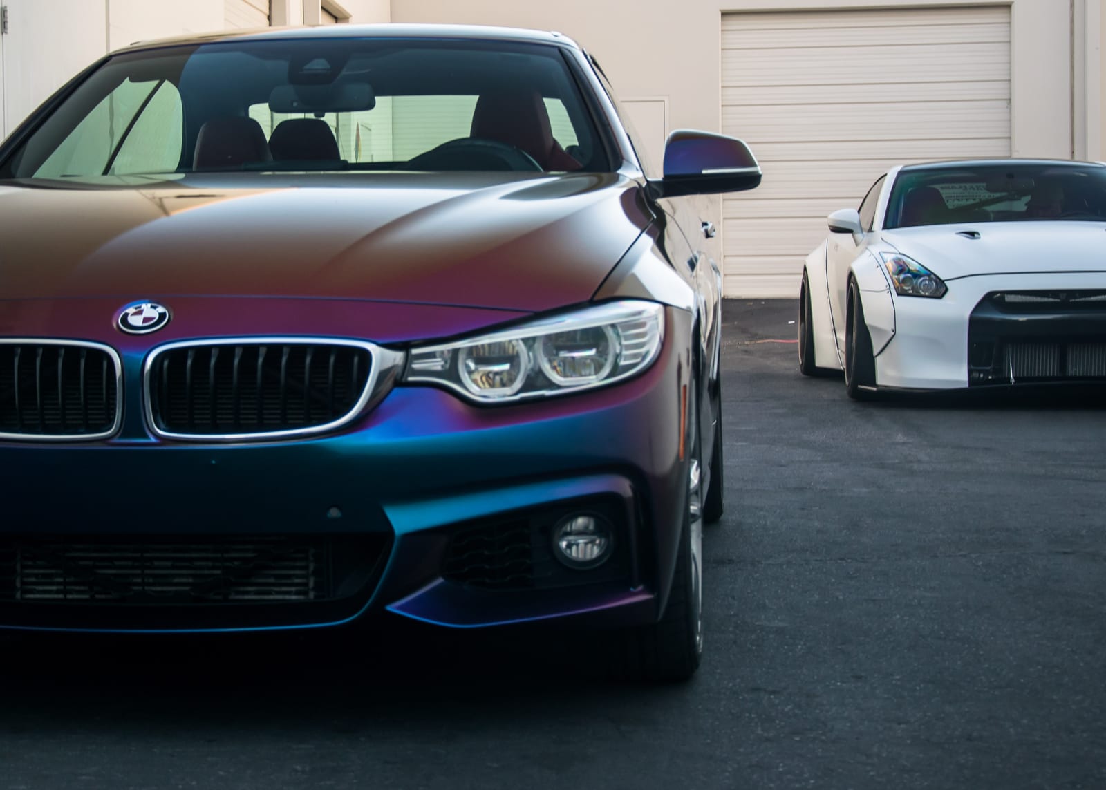 2022 BMW bmw color change wrap in Avery Dennison ColorFlow Gloss Rushing Riptide at Purple Flare Wraps Henderson