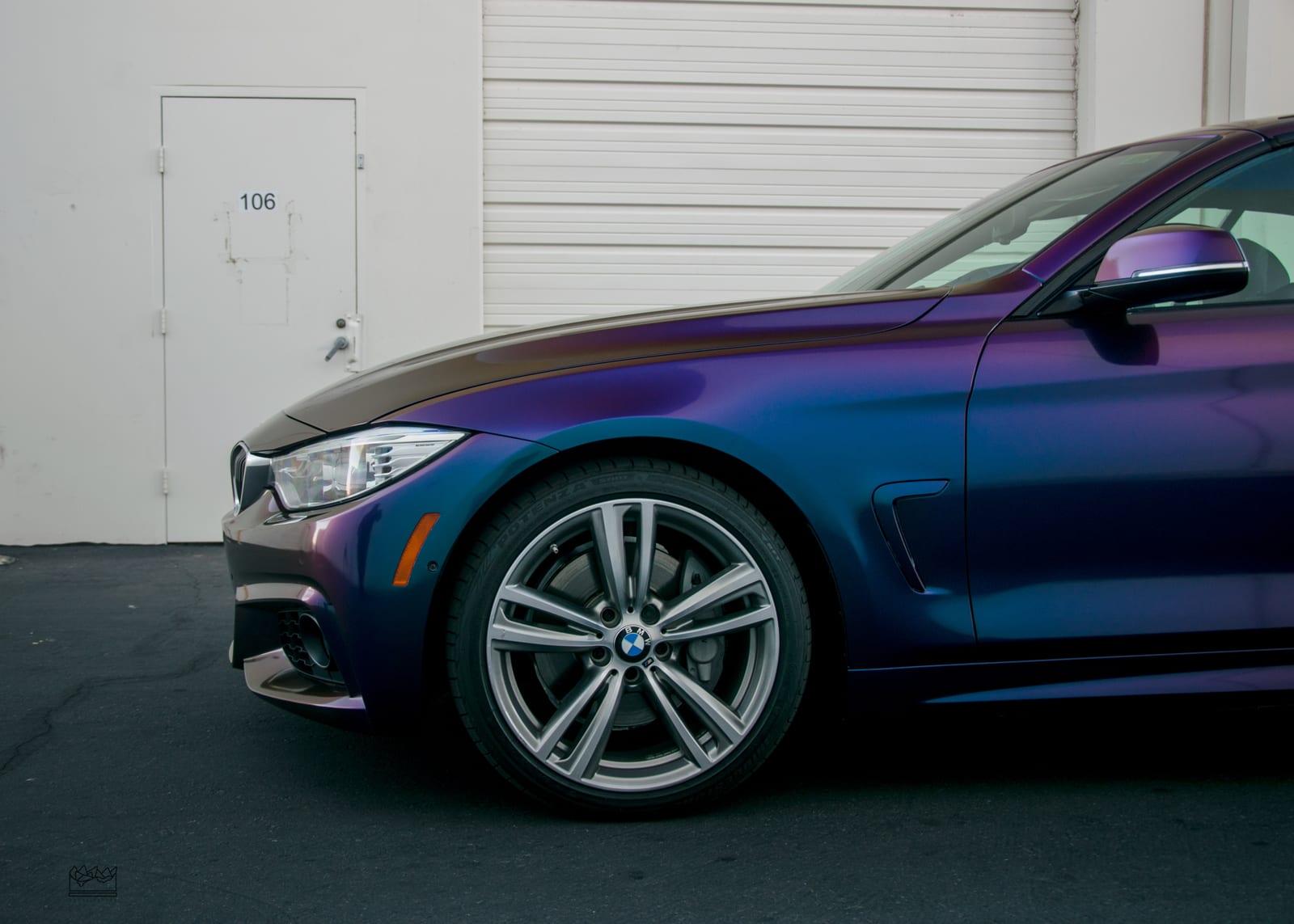 2022 BMW bmw color change wrap in Avery Dennison ColorFlow Gloss Rushing Riptide at Purple Flare Wraps Henderson