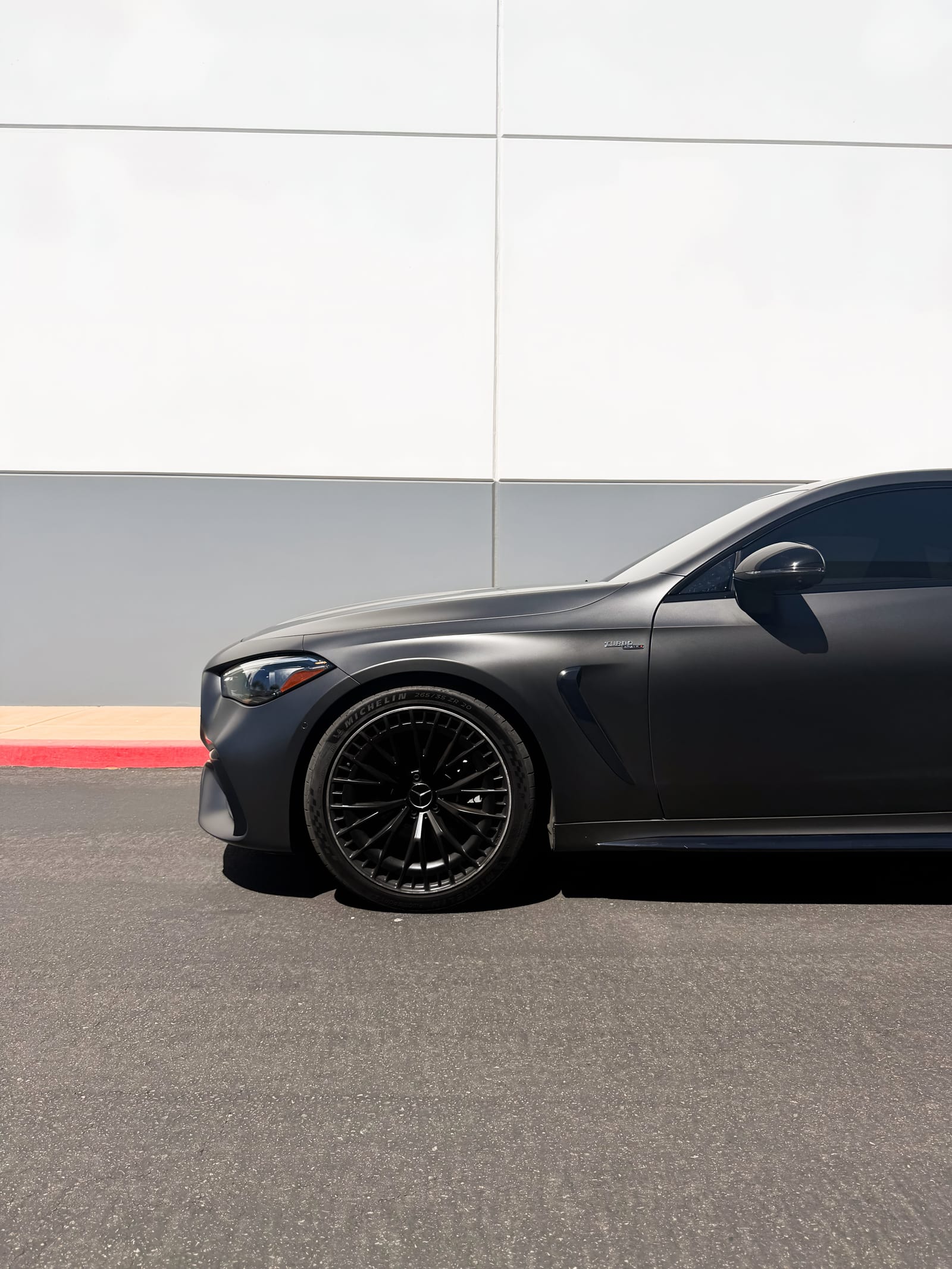 Mercedes-AMG CLE 53 4MATIC+ cle 53 ppf satin black install at Purple Flare Wraps Henderson