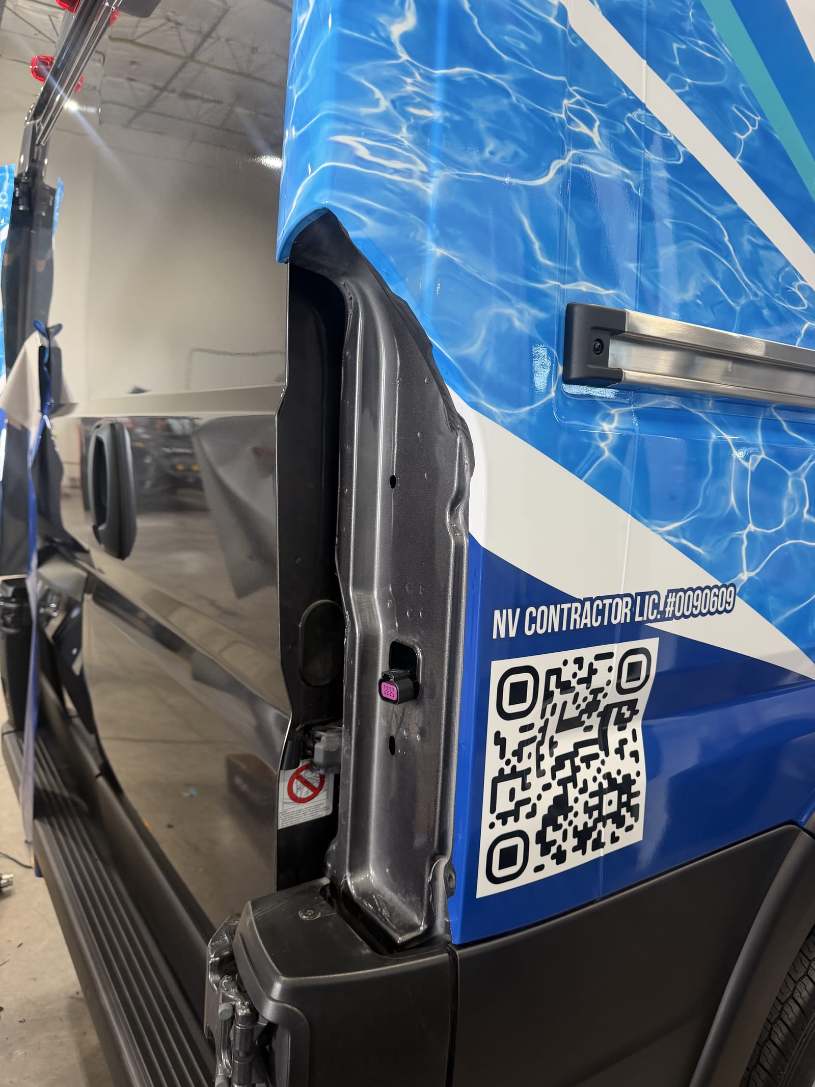 Lineup of three fleet van wraps completed at Purple Flare Wraps in Henderson, NV
