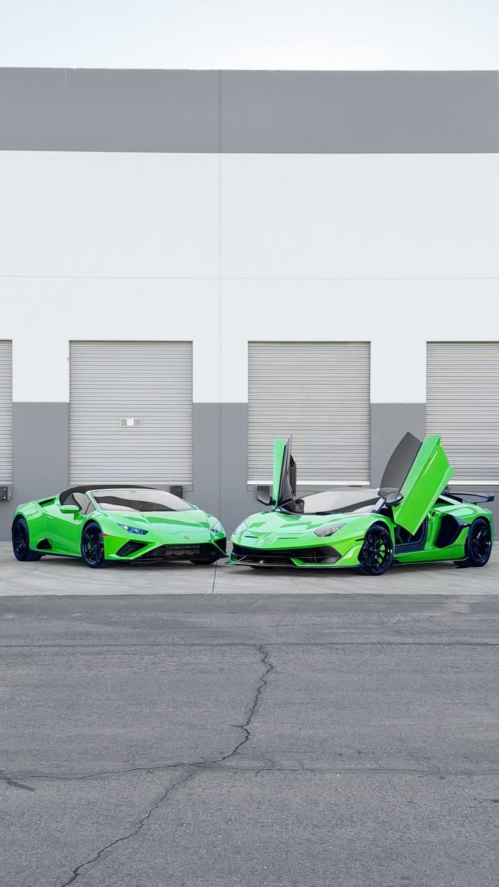 Lamborghini SVJ with lamborghini paint protection film installed at Purple Flare Wraps in Henderson, NV