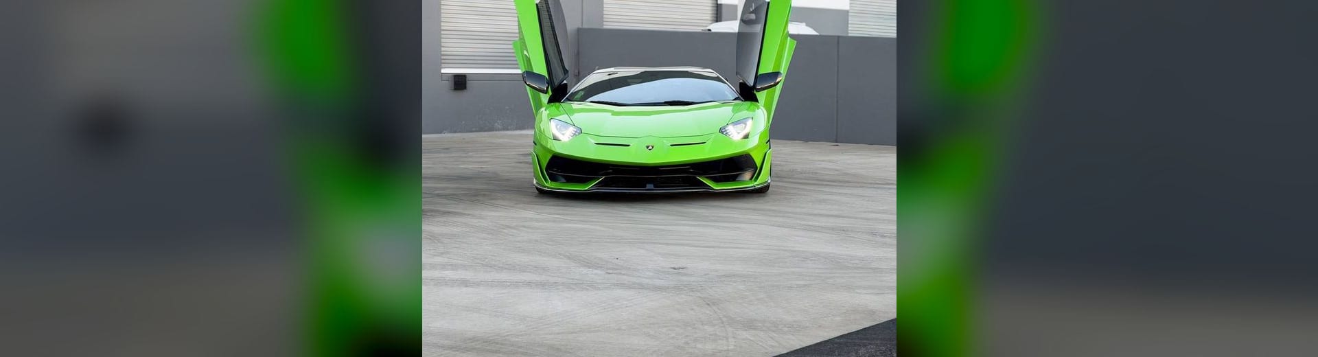 Lamborghini SVJ with lamborghini paint protection film installed at Purple Flare Wraps in Henderson, NV