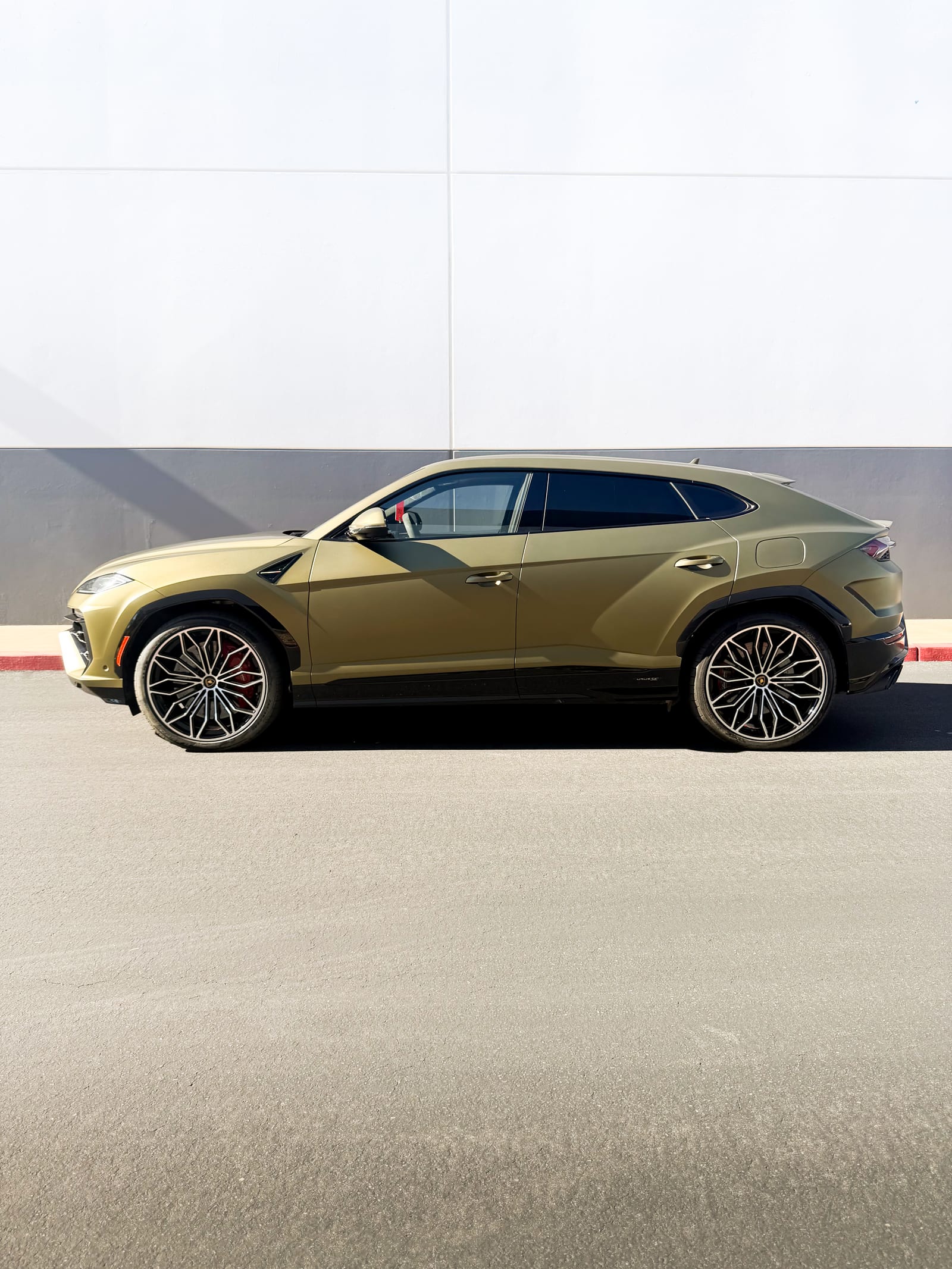 2026 Lamborghini Urus S matte Verde Geo Lucido lamborghini urus ppf install at Purple Flare Wraps Henderson