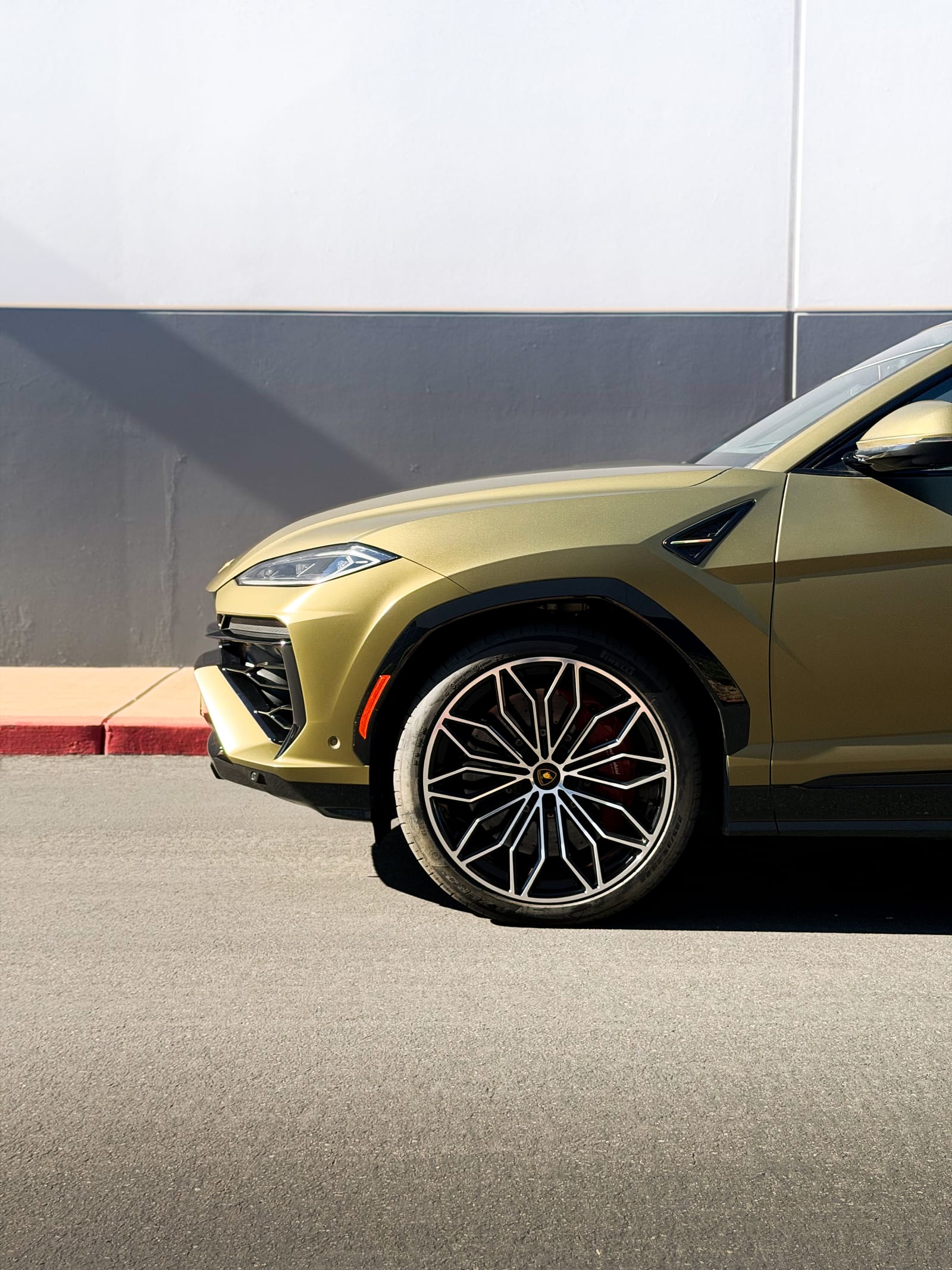 2026 Lamborghini Urus S matte Verde Geo Lucido lamborghini urus ppf install at Purple Flare Wraps Henderson