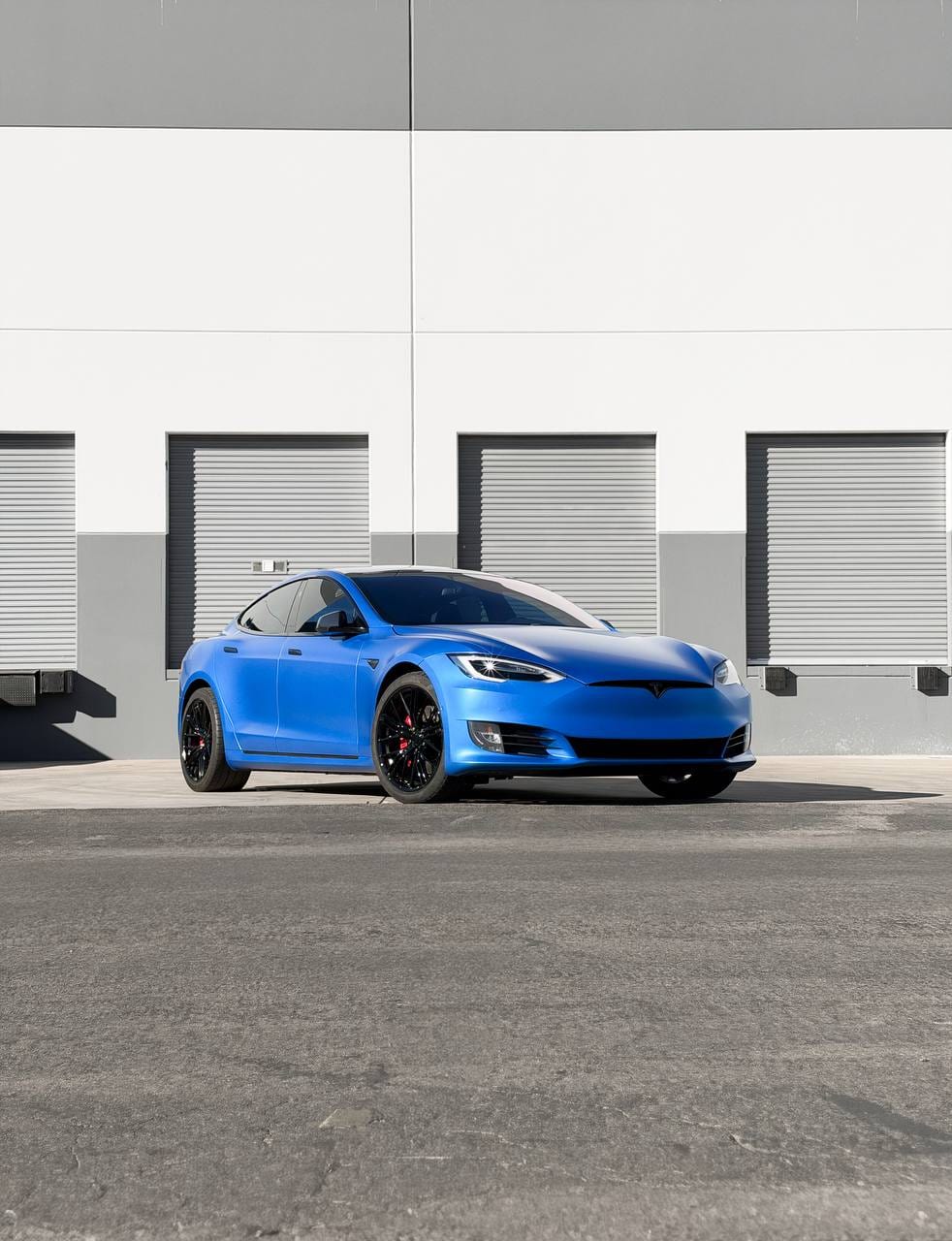 2021 Tesla Model S tesla color change wrap at Purple Flare Wraps Henderson