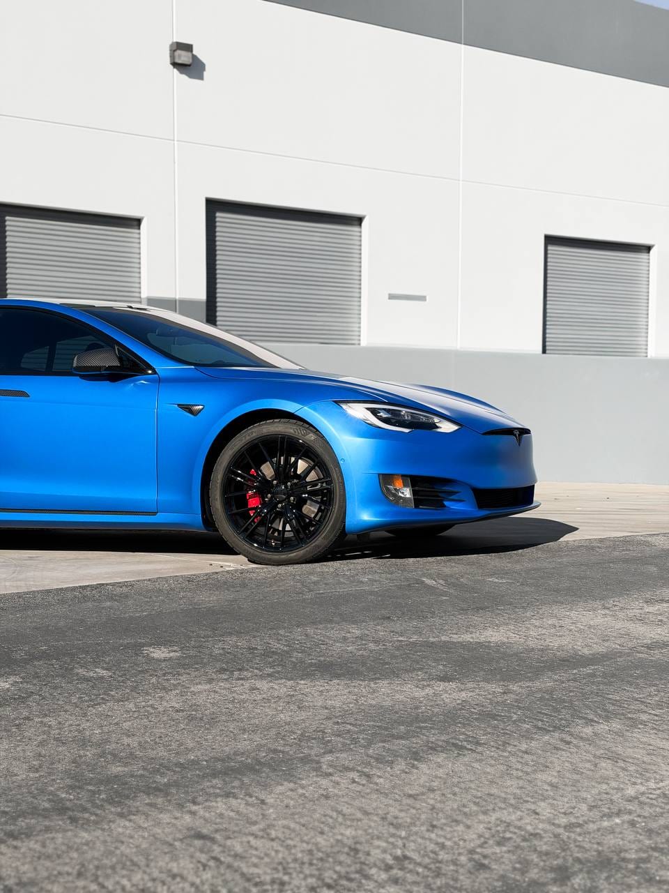 2021 Tesla Model S tesla color change wrap at Purple Flare Wraps Henderson