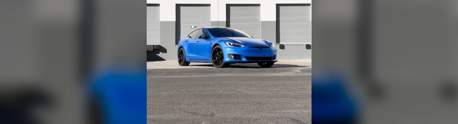 2021 Tesla Model S tesla color change wrap at Purple Flare Wraps Henderson